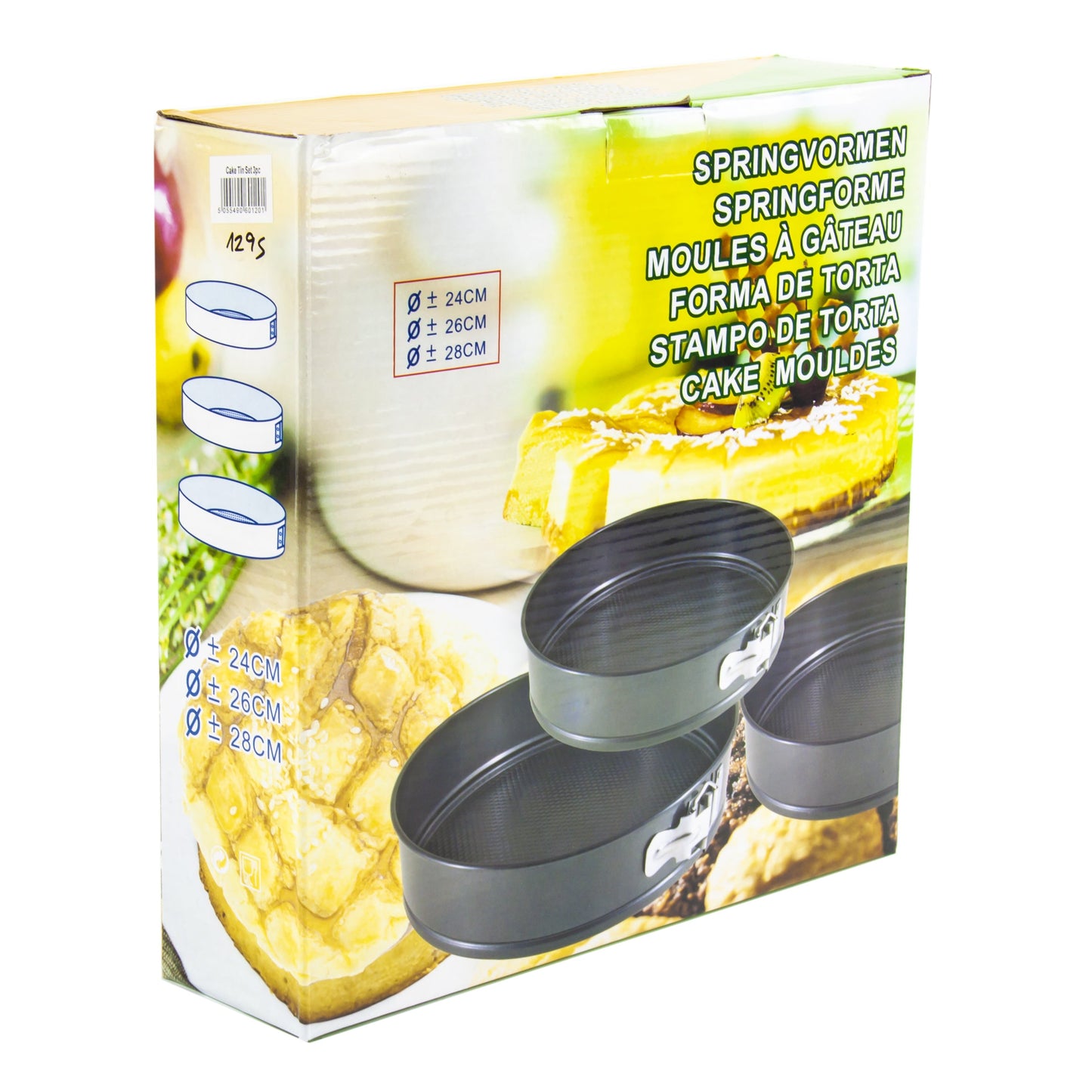 Cake Tins - Round - 3 Pcs Set