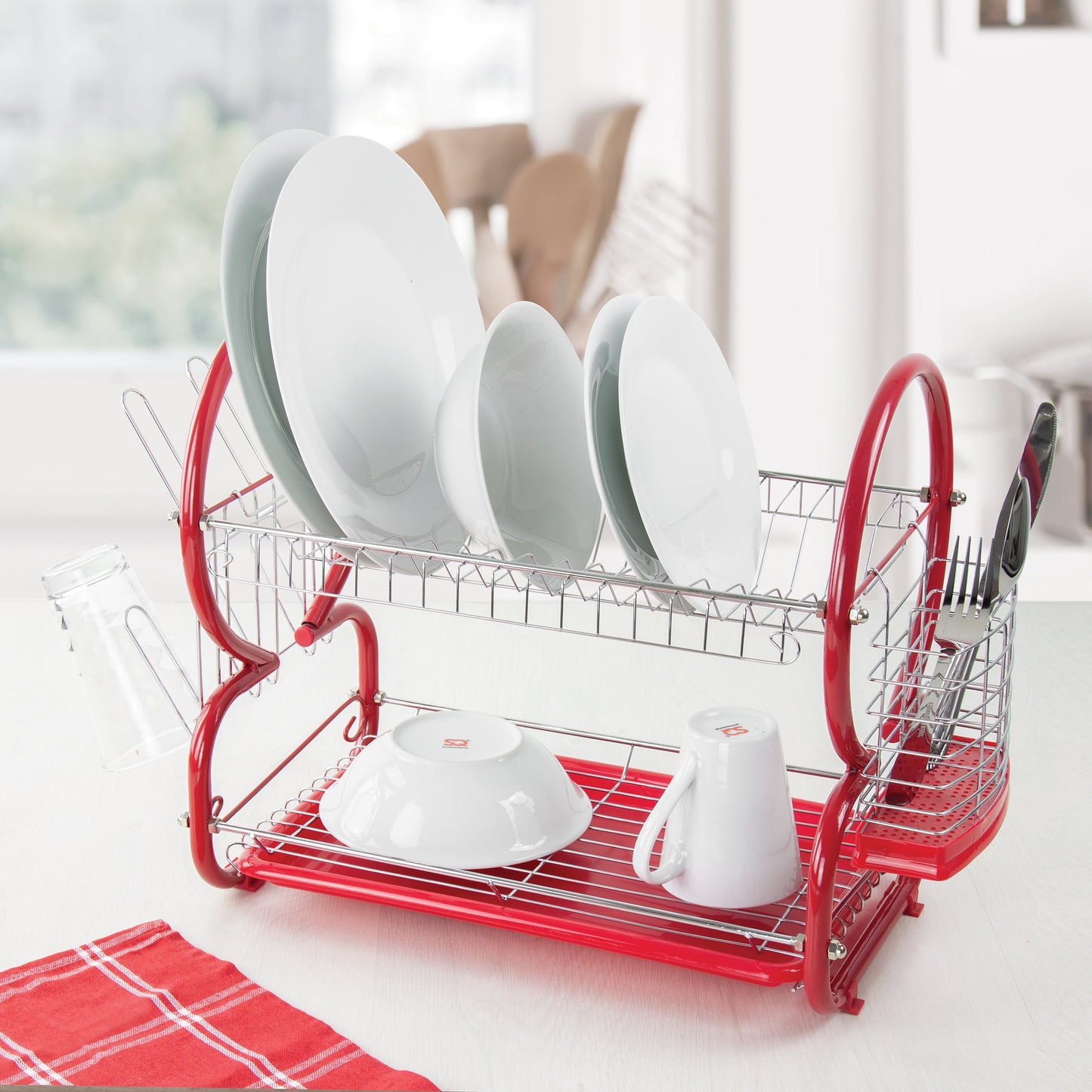Dish Drainer - Red