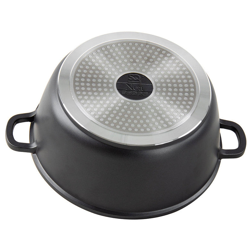 Die Cast Stockpot - Induction Base - NEA - Black - 24cm