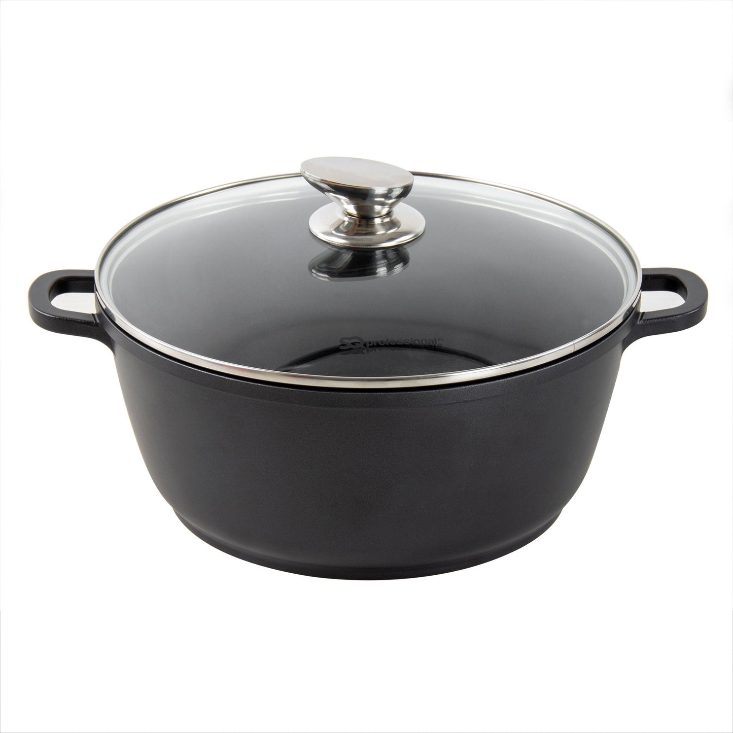 Die Cast Stockpot - Induction Base - NEA - Black - 24cm