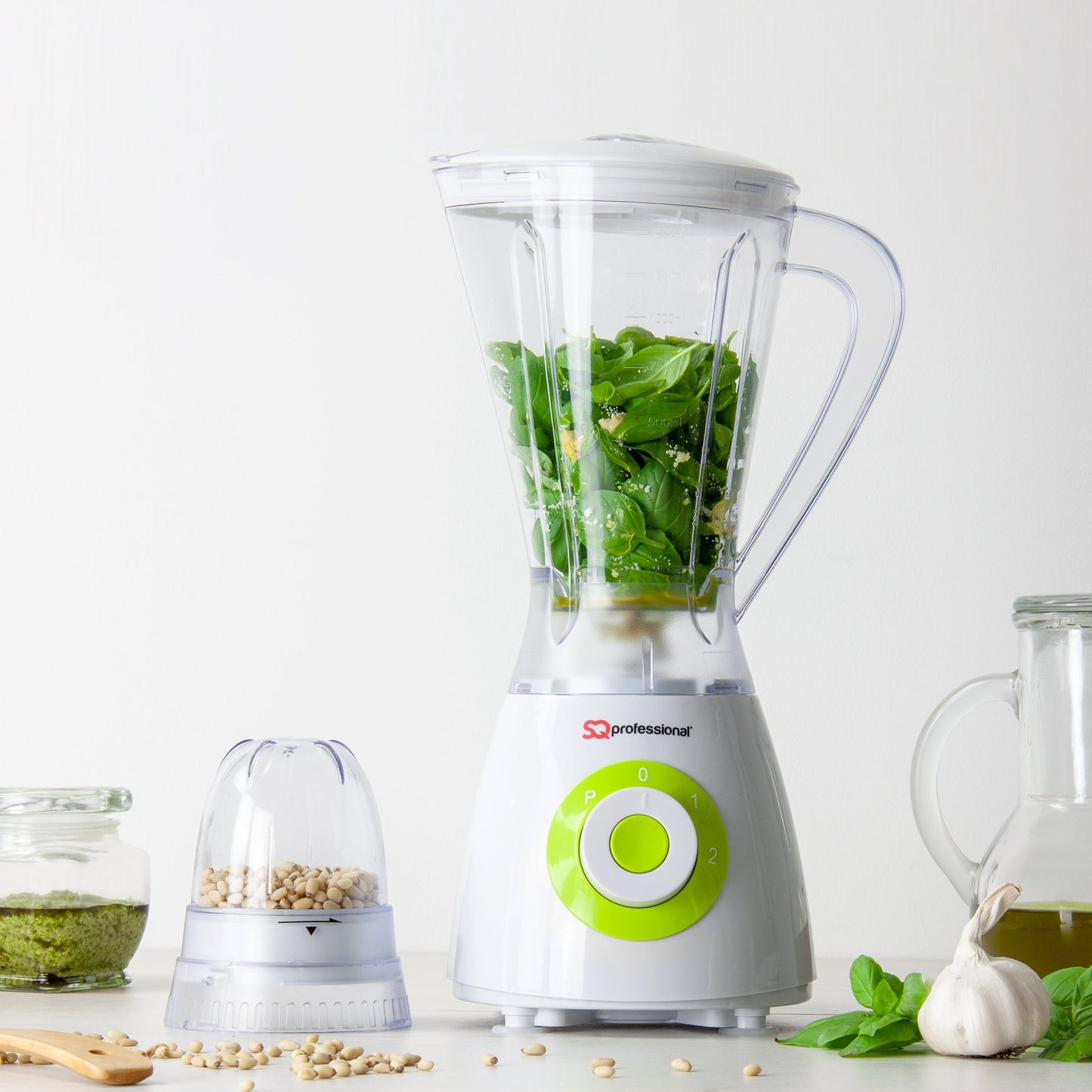 600W 2 in 1 Blender & Grinder - BLITZ SUPERBLEND - Green - 100g