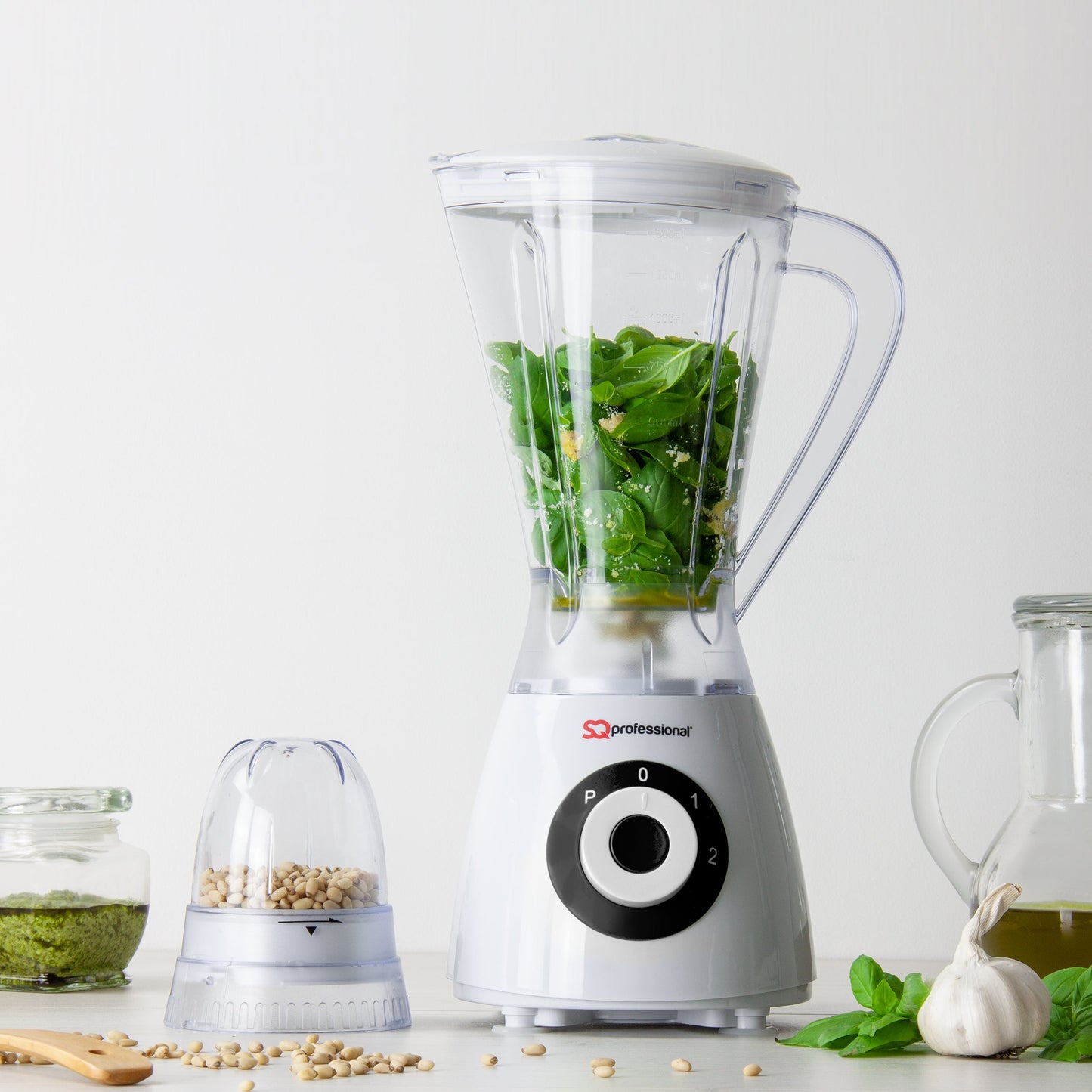 600W 2 in 1 Blender & Grinder - BLITZ SUPERBLEND - Black - 100g