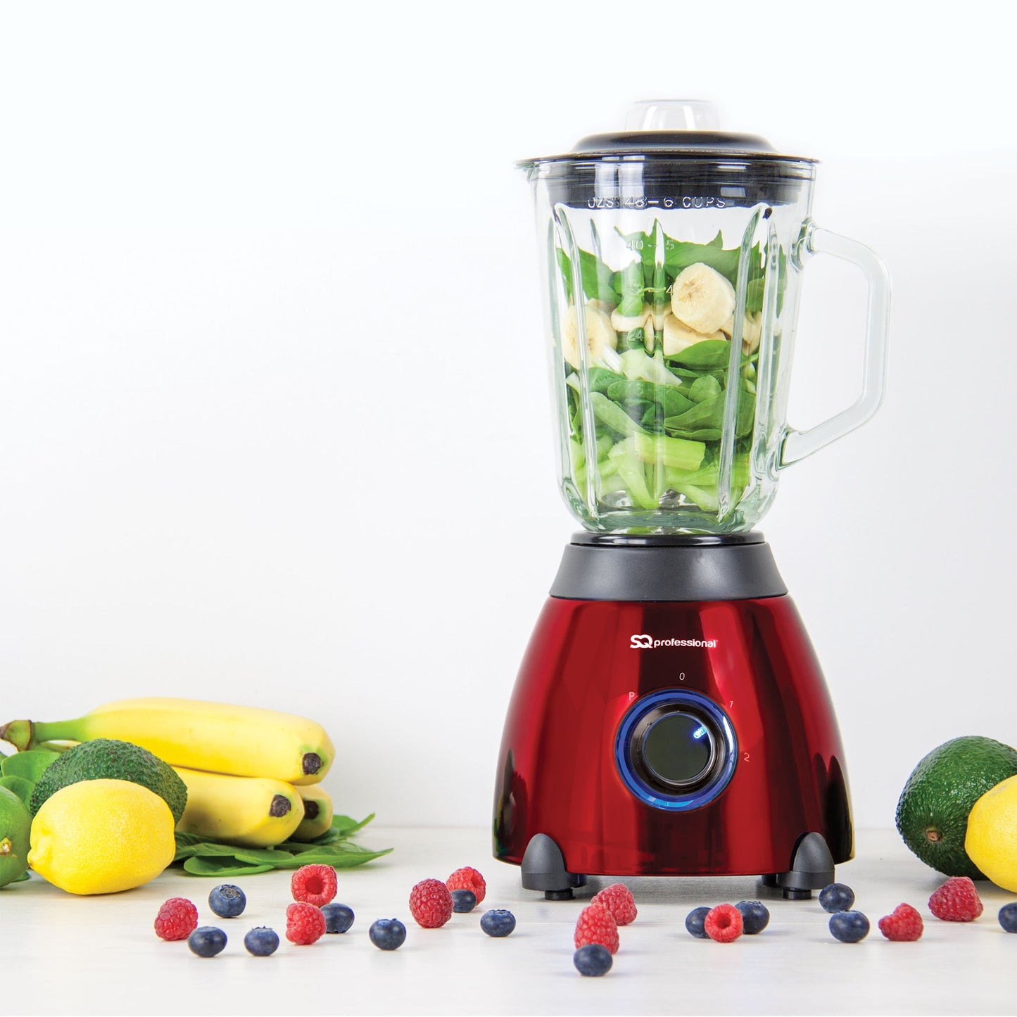 500W 2 in 1 Luminate Blender & Grinder - GEMS - Ruby