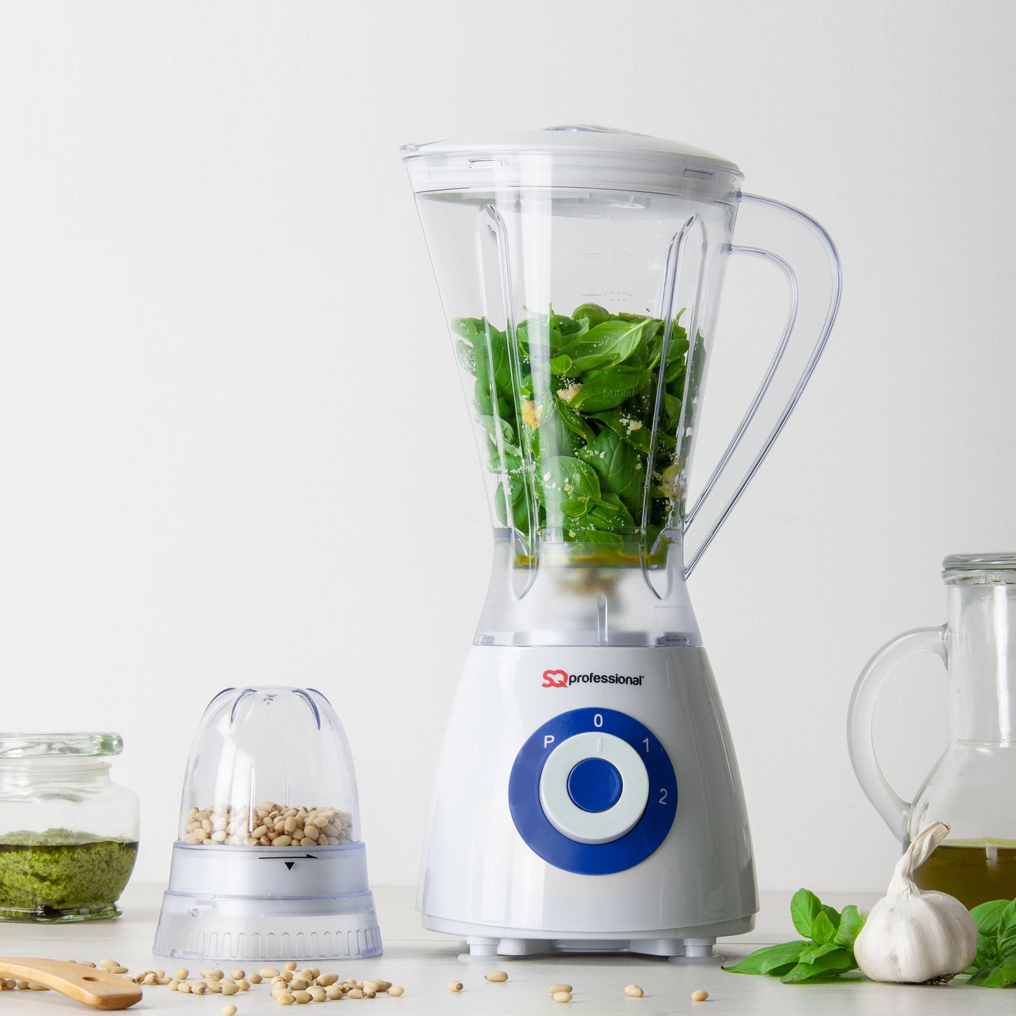 600W 2 in 1 Blender & Grinder - BLITZ SUPERBLEND - Blue - 100g