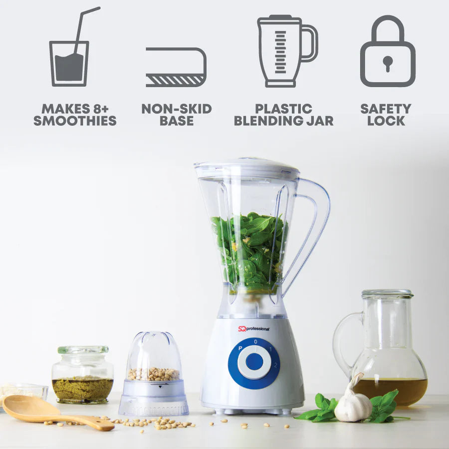 600W 2 in 1 Blender & Grinder - BLITZ SUPERBLEND - Blue - 100g
