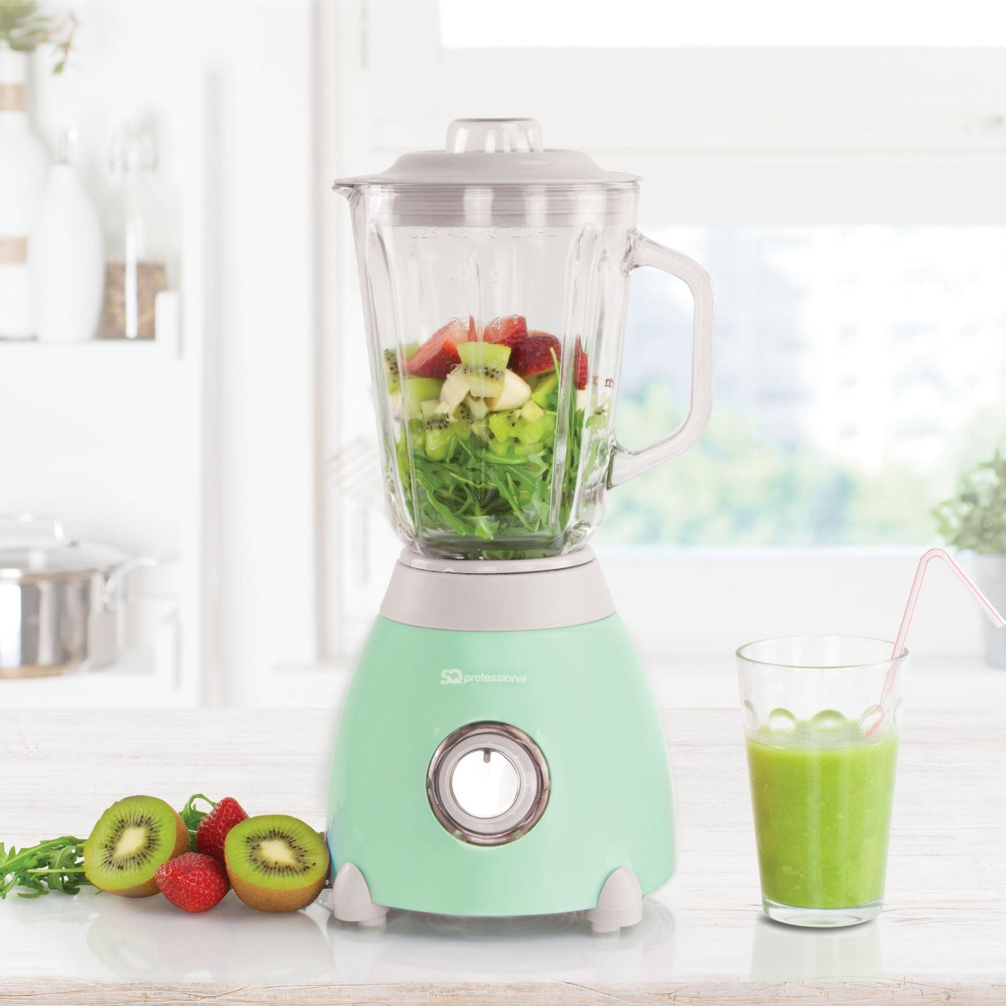 500W 2 in 1 Luminate Blender & Grinder - DIANTY - Seafoam