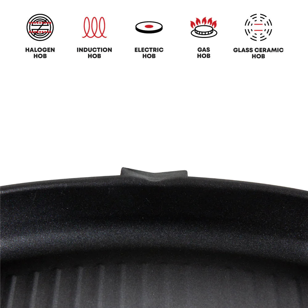 Non-Stick Square Grill Pan - Carbon Steel - ULTIMATE - 24CM