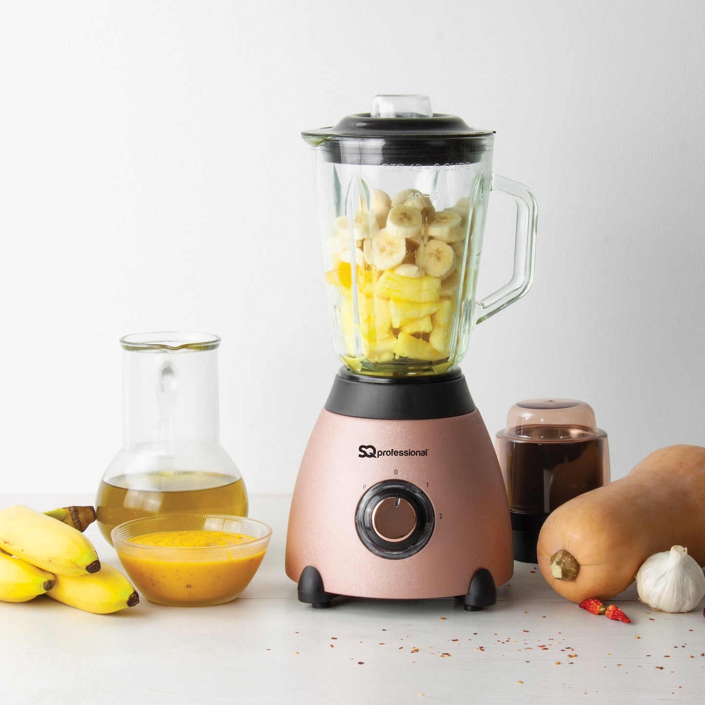 500W 2 in 1 Blender & Grinder - EPOQUE - Pink