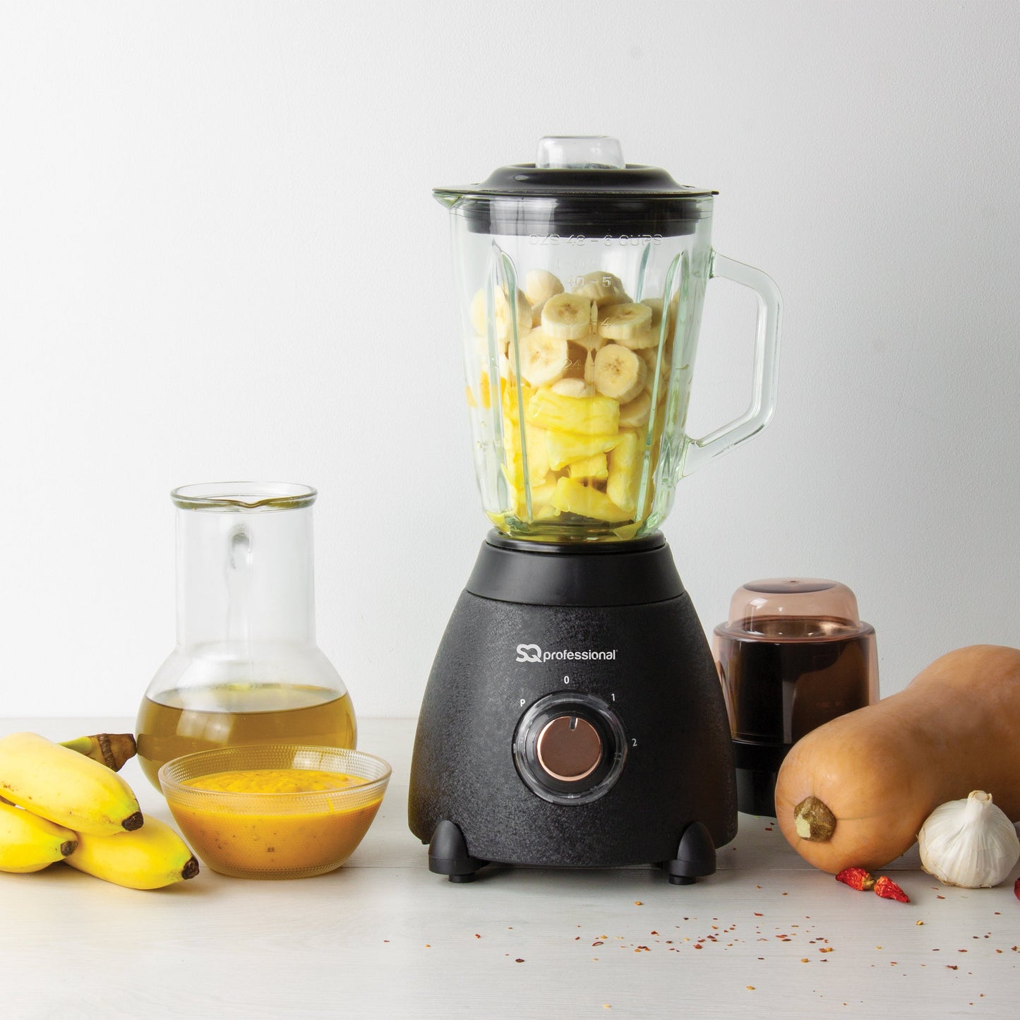 500W 2 in 1 Blender & Grinder - EPOQUE - Black