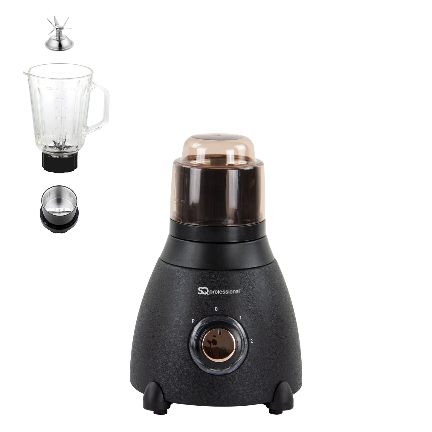 500W 2 in 1 Blender & Grinder - EPOQUE - Black