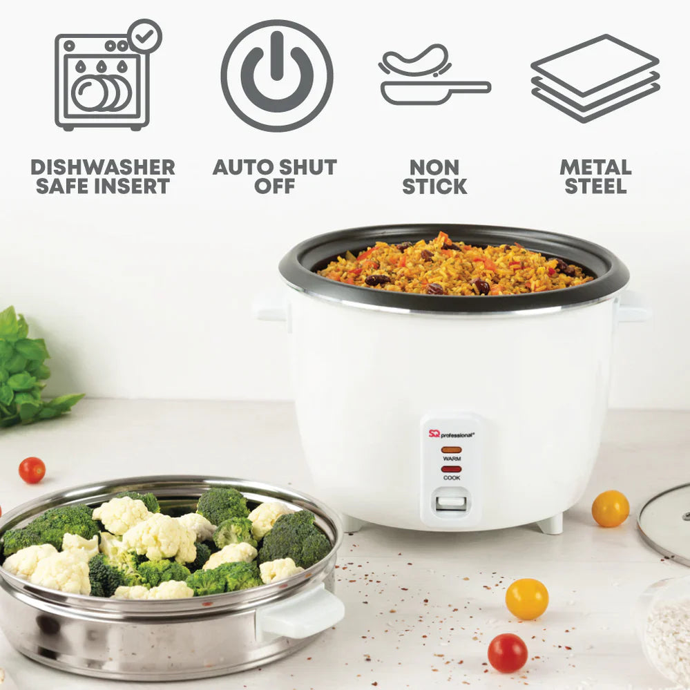 Blitz Electric Rice Cooker with Steamer - 1.8L