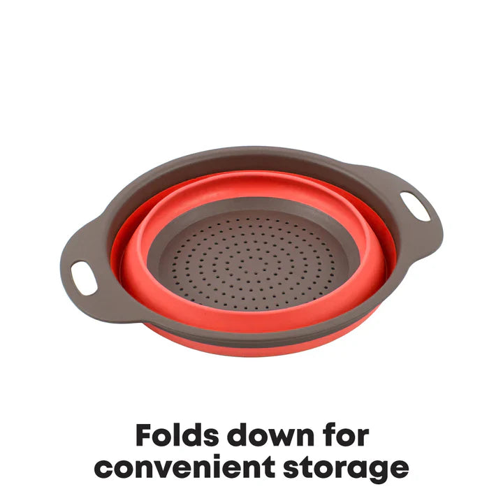 Collapsible Colander - Round - Red