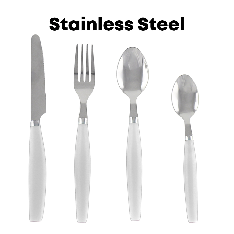 Durane Cutlery Set 24pc - White