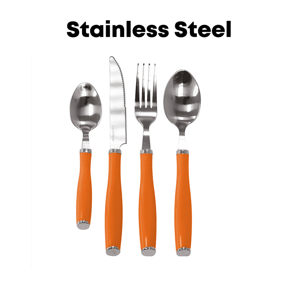 Durane Retro Cutlery Set 24pc - Orange