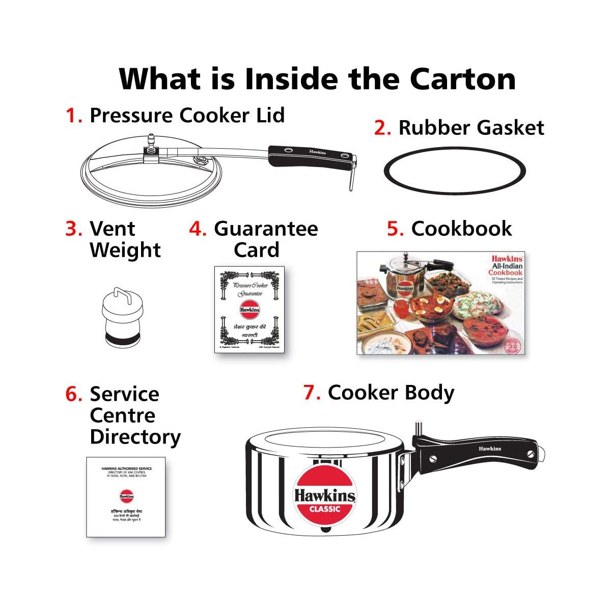 Hawkins Pressure Cooker - CLASSIC - Silver - 2 L
