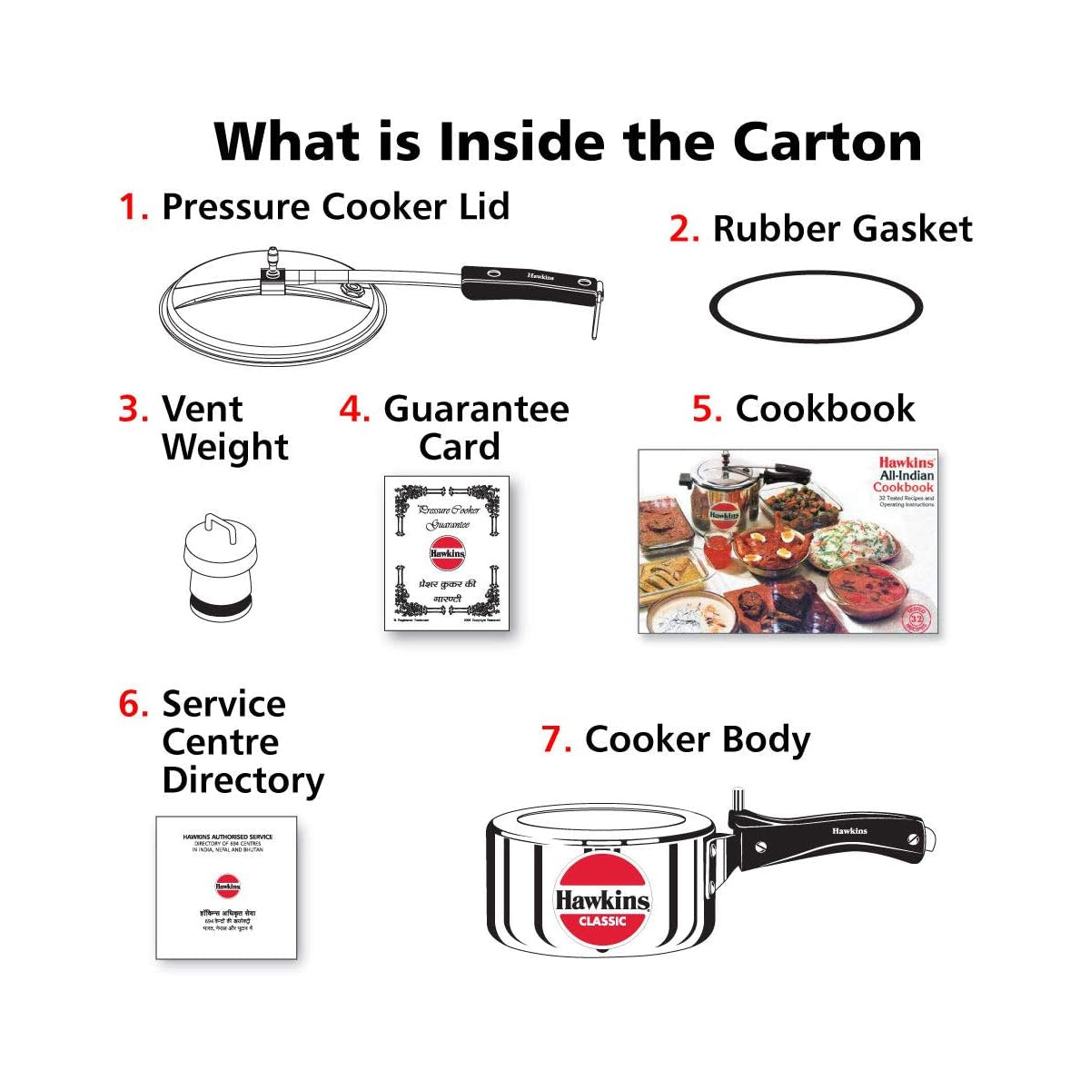 Hawkins Pressure Cooker - CLASSIC - Silver - 1.5 L