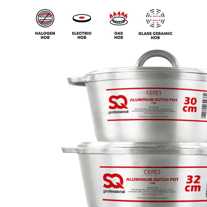 Galaxis Medium Aluminium Dutch Pots - 4 Pcs Set