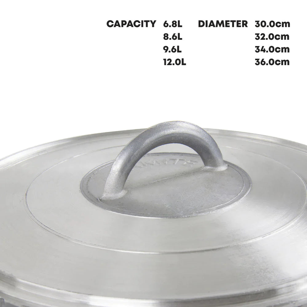 Galaxis Medium Aluminium Dutch Pots - 4 Pcs Set