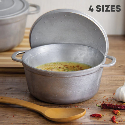 Galaxis Medium Aluminium Dutch Pots - 4 Pcs Set