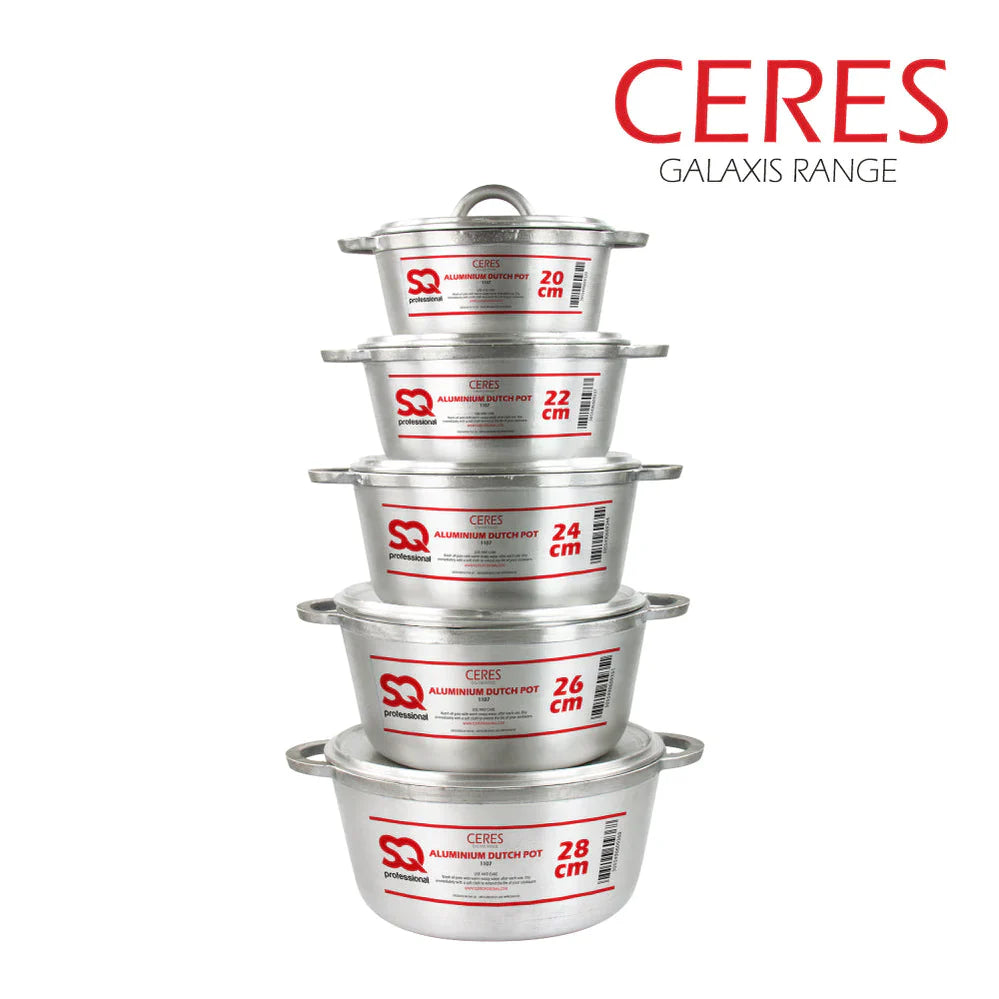 Galaxis Aluminium Dutch Pots - 5 Pcs Set