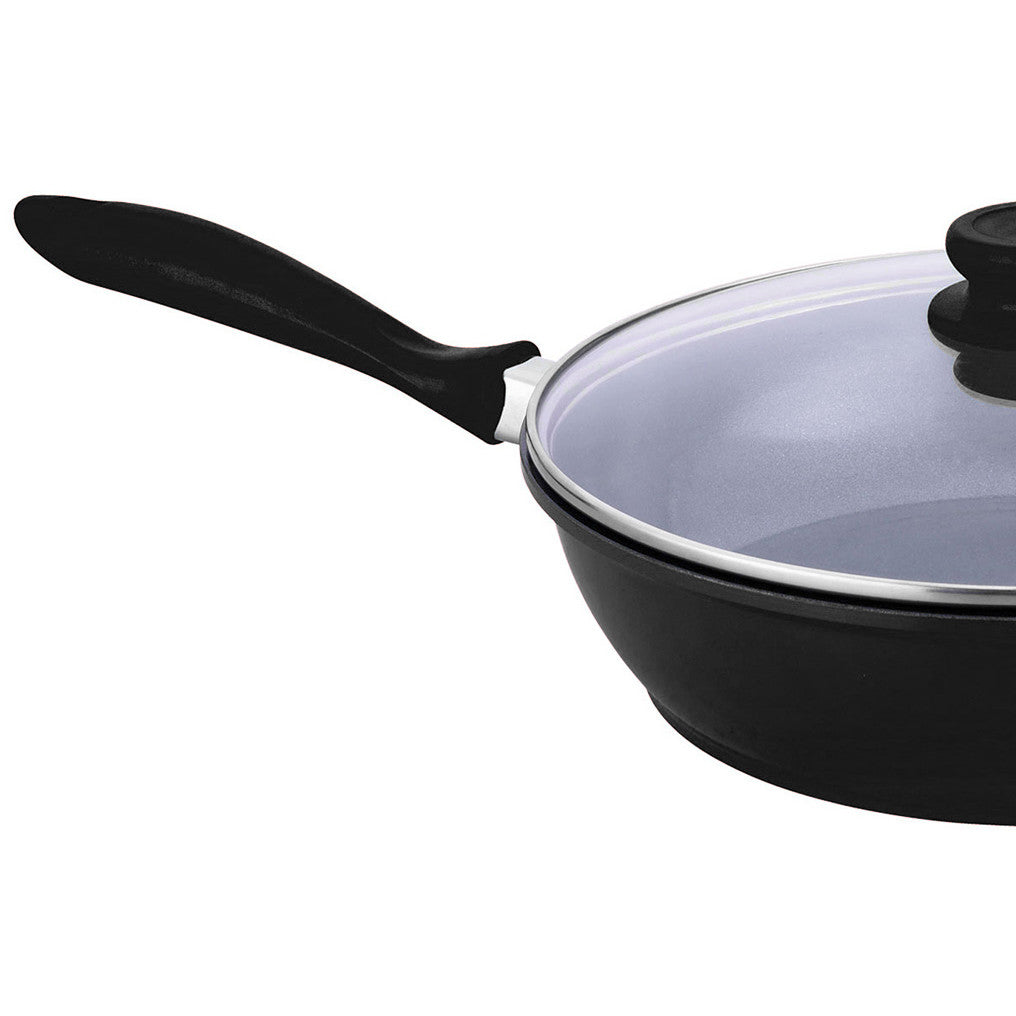 Ceramic Coated Saute Pan - Induction Base - NEA - Black - 24 cm