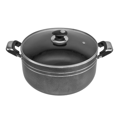 Large Stockpots - UNA - Black - 5 Pcs Set