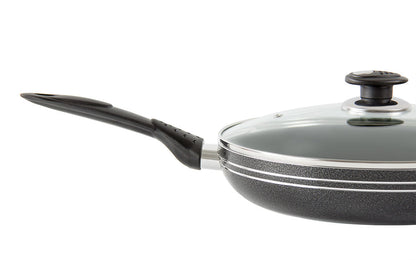 Frying Pan With Glass Lid - Induction Base - UNA - 26cm