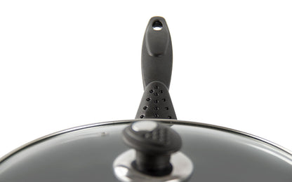 Frying Pan With Glass Lid - Induction Base - UNA - 28cm