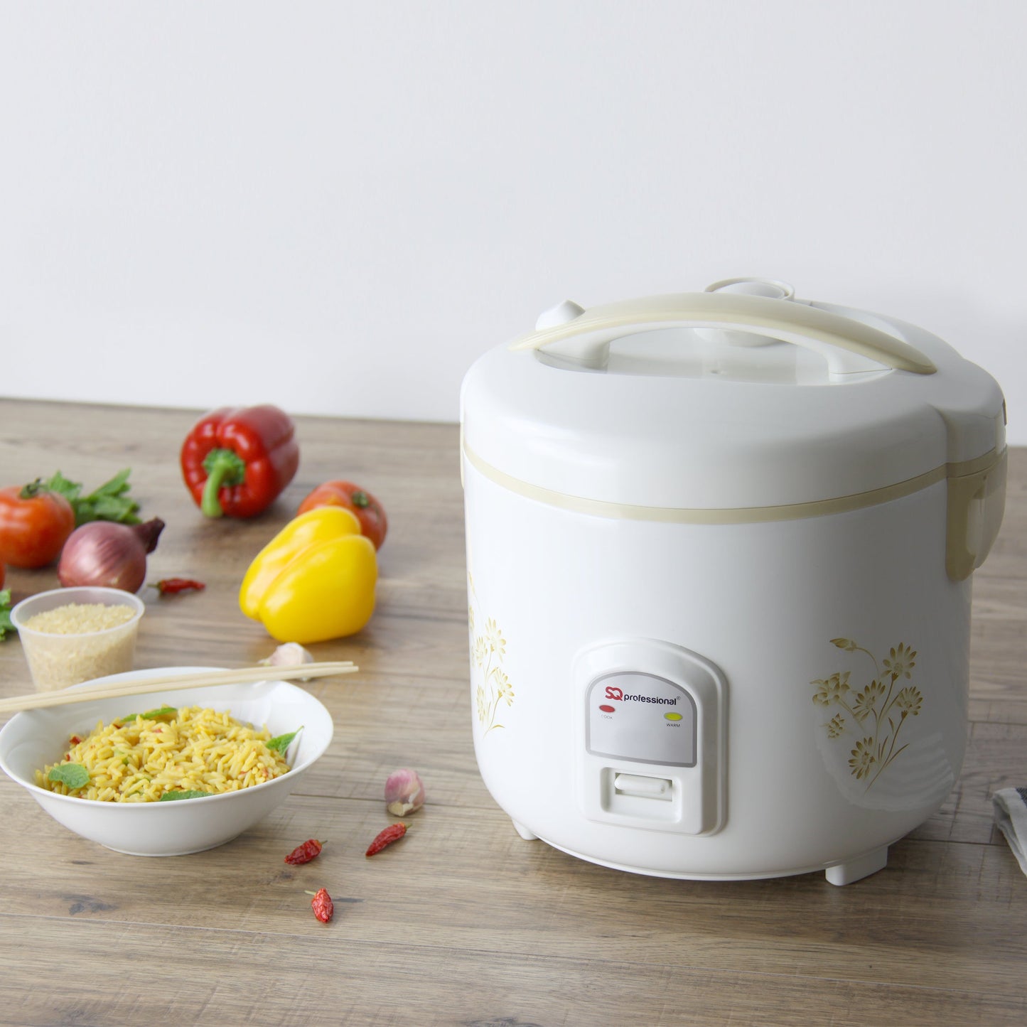 Electric Rice Cooker - DELUXE - White - 2.8 L