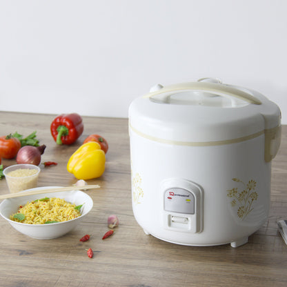 Electric Rice Cooker - DELUXE - White - 2.8 L