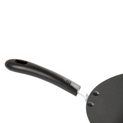 Flat Tawa Pan - Black - 30 cm