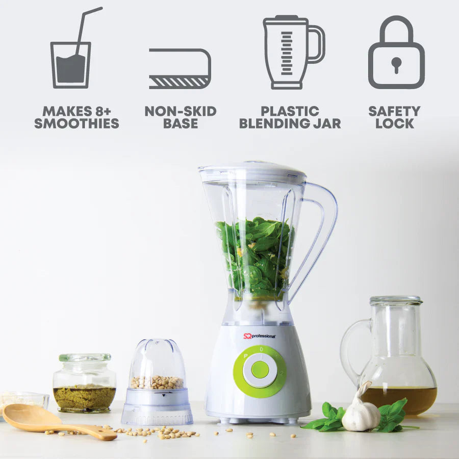 600W 2 in 1 Blender & Grinder - BLITZ SUPERBLEND - Green - 100g