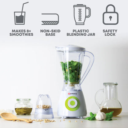 600W 2 in 1 Blender & Grinder - BLITZ SUPERBLEND - Green - 100g