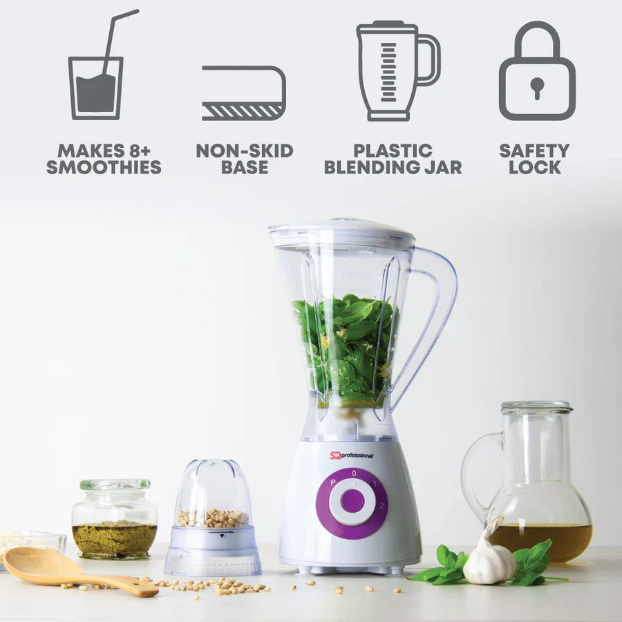 600W 2 in 1 Blender & Grinder - BLITZ SUPERBLEND - Purple - 100g
