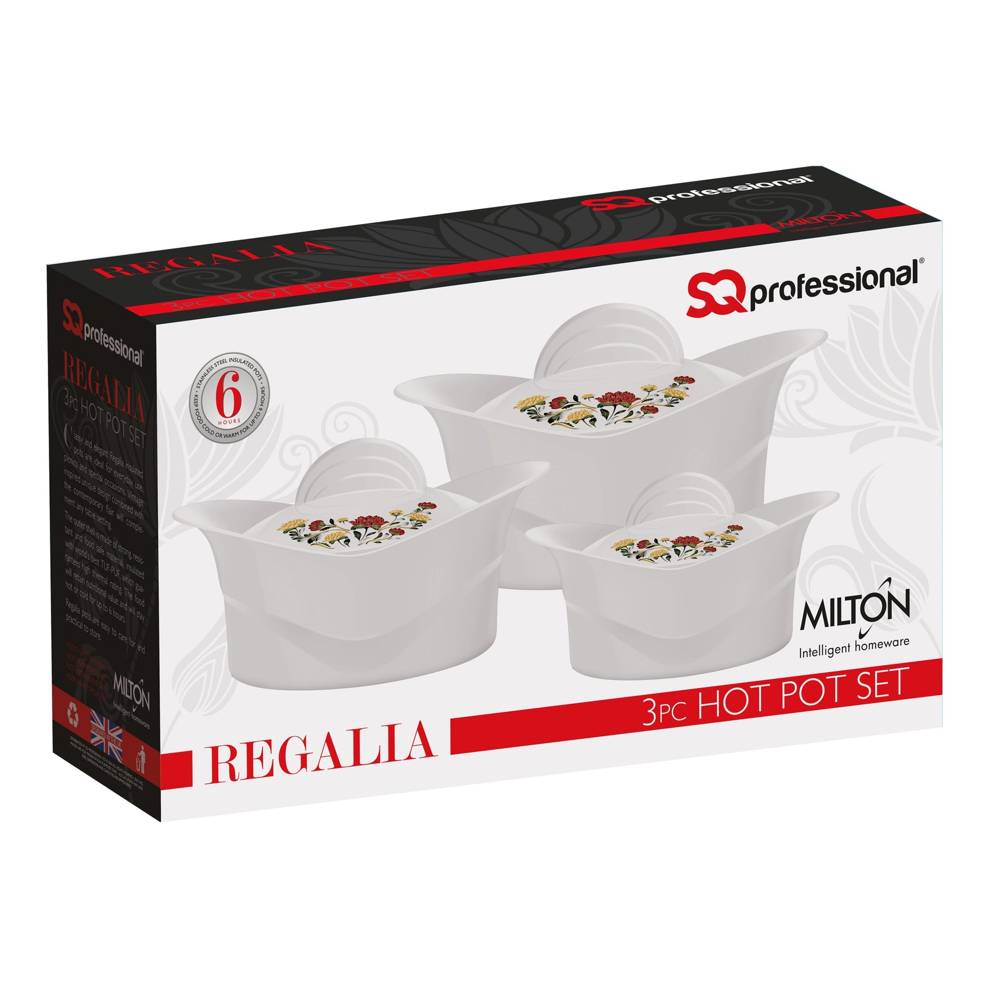 Hot Pots - IMPERIAL - Black And Gold - 3 Pcs Set