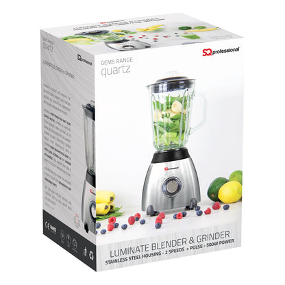 500W 2 in 1 Luminate Blender & Grinder - GEMS - Quartz
