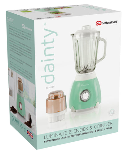 500W 2 in 1 Luminate Blender & Grinder - DIANTY - Seafoam