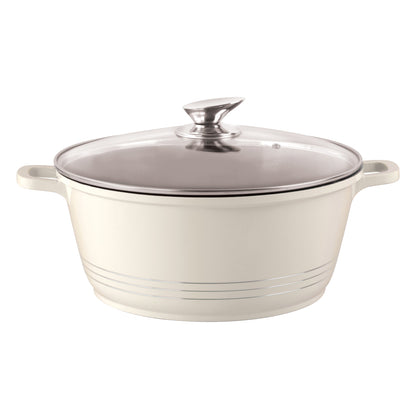 Die Cast Stockpot With Induction - DURANE - Cream - 24cm