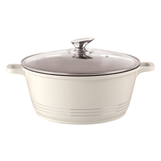 Die Cast Stockpot With Induction - DURANE - Cream - 24cm