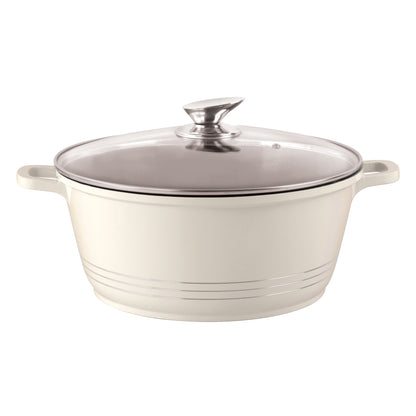 Die Cast Stockpot With Induction - DURANE - Cream -20cm