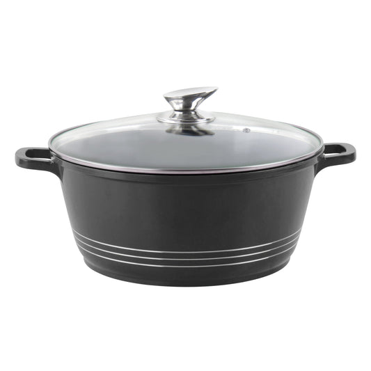 Die Cast Stockpot With Induction - DURANE - Black - 28cm
