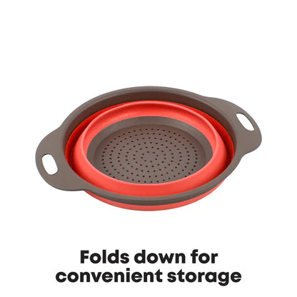 Collapsible Colander - Round - Red