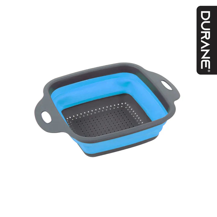 Collapsible Colander - Square Shape - Blue