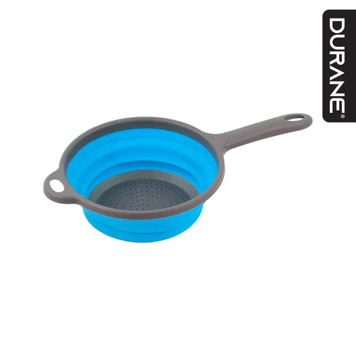 Collapsible Colander with Handle - Blue