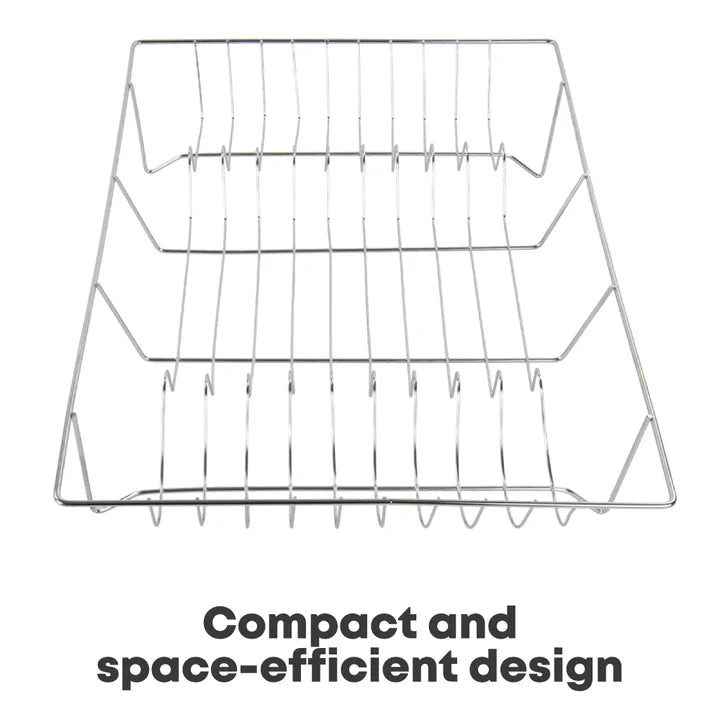 Chrome Dish Drainer - 48X32X9cm