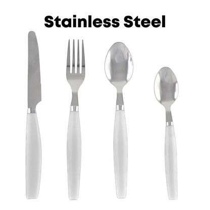 Durane Cutlery Set 24pc - White