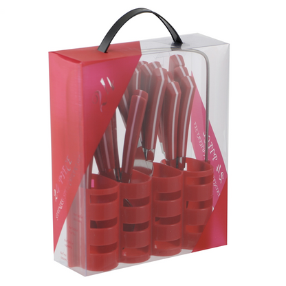 Durane Line Cutlery Set 24pc - Red