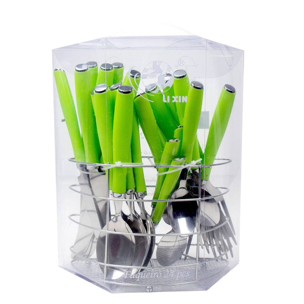 Durane Retro Cutlery Set 24pc - Green