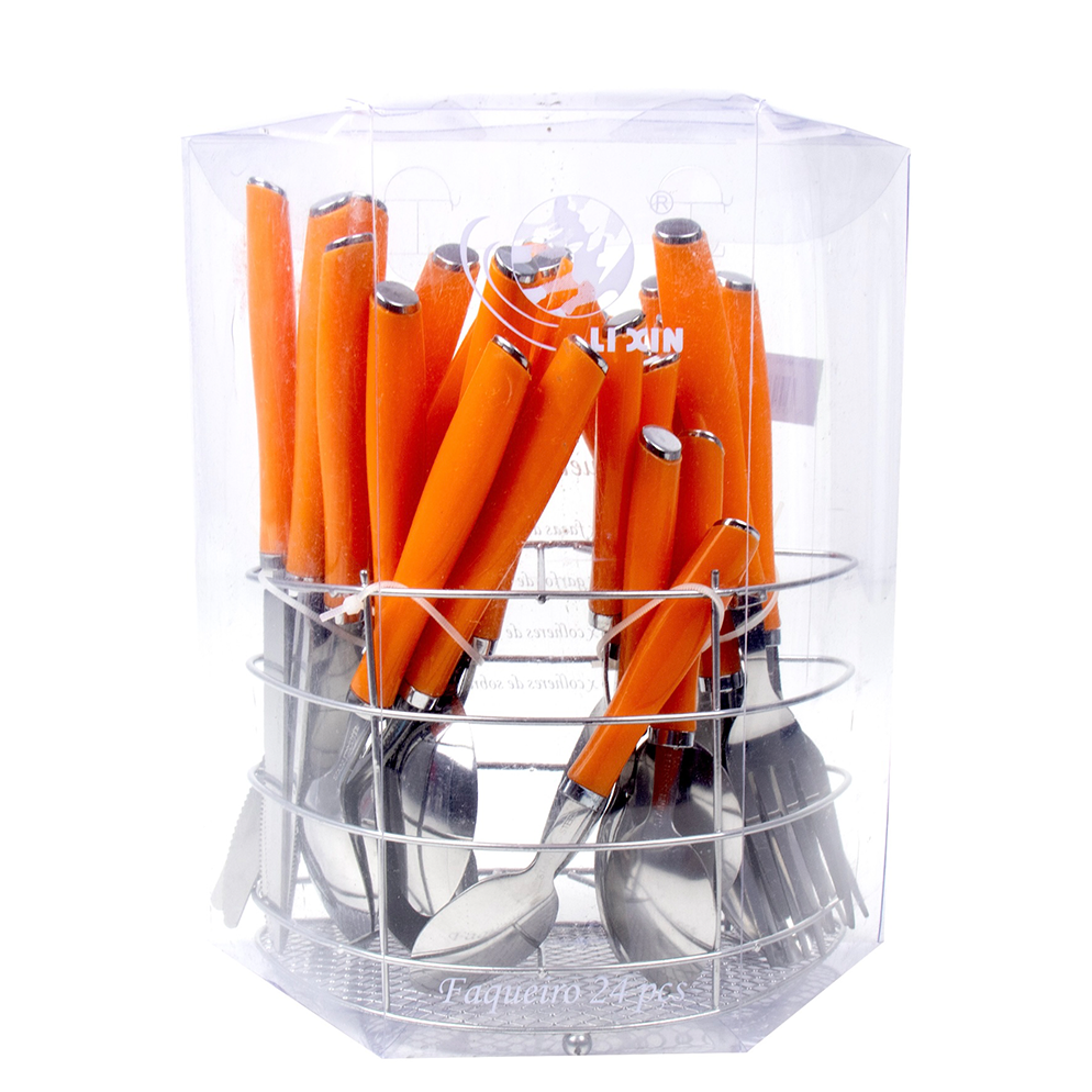 Durane Retro Cutlery Set 24pc - Orange