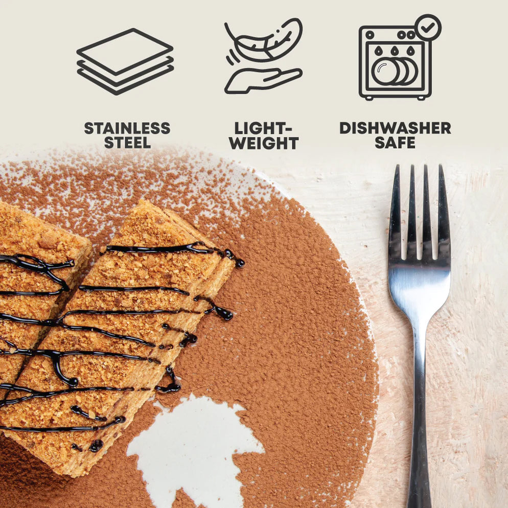 Durane Stainless Steel Dessert Fork Cutlery Set 4pc